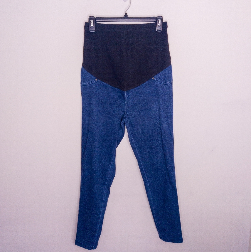 Time and Tru Women's Maternity Jeggings Size Medium Blue Pants
